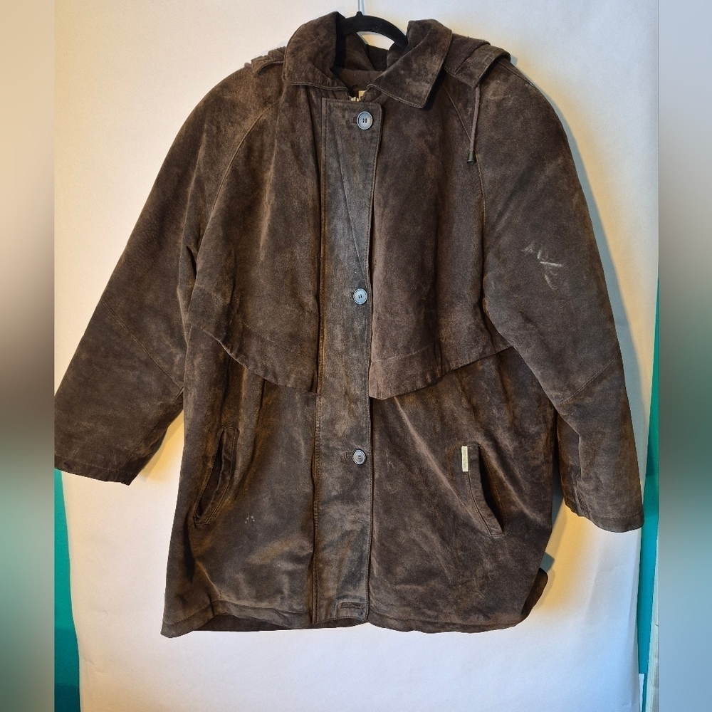 Nicholson Brown Leather Suade Jacket  Large